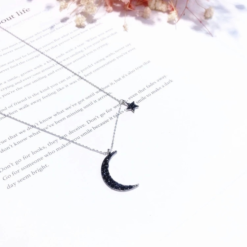 🆕 LEDA Star Moon Necklace - Picture 6 of 7